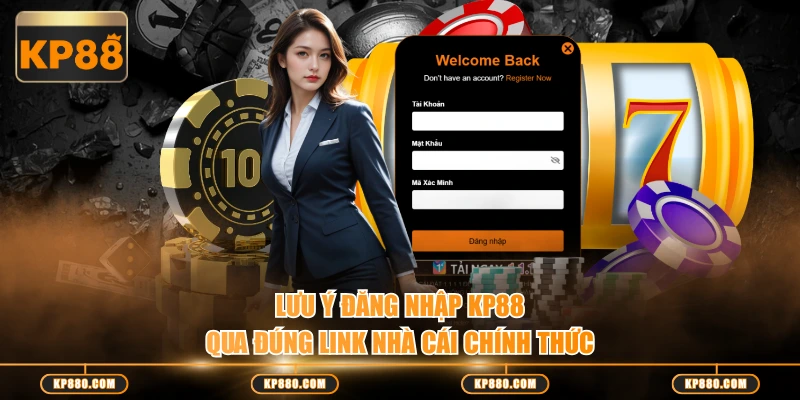 Lưu ý đăng nhập KP88 qua đúng link nhà cái chính thức